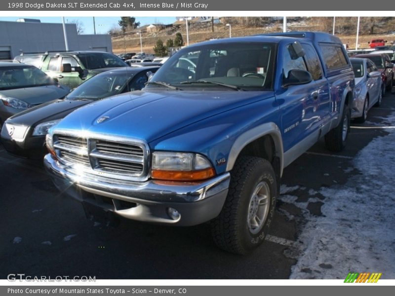 Intense Blue / Mist Gray 1998 Dodge Dakota SLT Extended Cab 4x4
