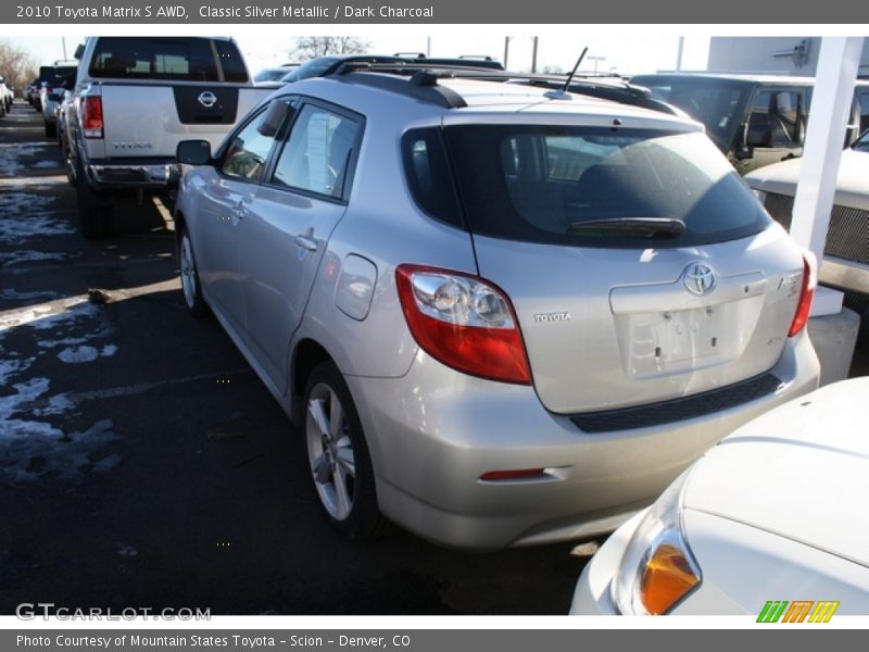 Classic Silver Metallic / Dark Charcoal 2010 Toyota Matrix S AWD