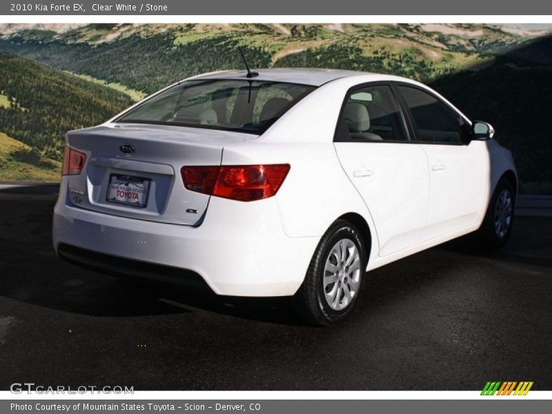 Clear White / Stone 2010 Kia Forte EX