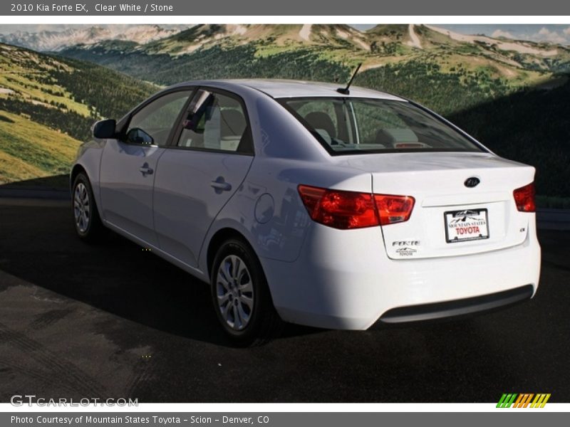 Clear White / Stone 2010 Kia Forte EX