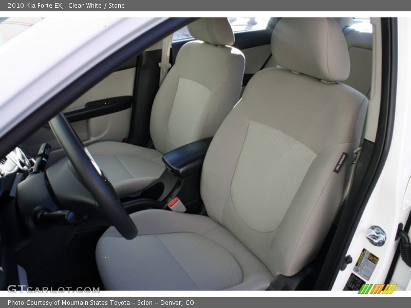 Clear White / Stone 2010 Kia Forte EX