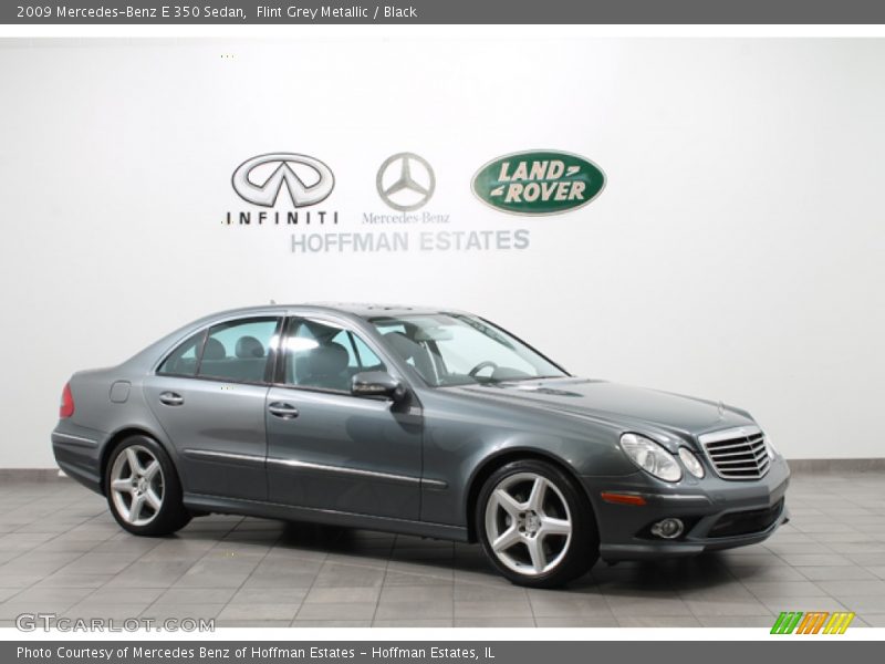 Flint Grey Metallic / Black 2009 Mercedes-Benz E 350 Sedan