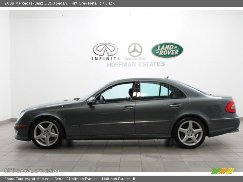 Flint Grey Metallic / Black 2009 Mercedes-Benz E 350 Sedan
