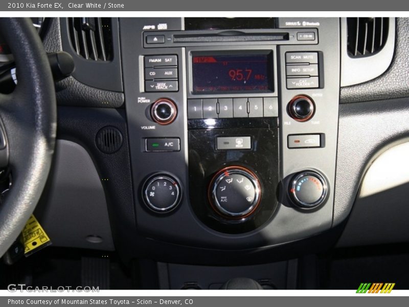 Clear White / Stone 2010 Kia Forte EX