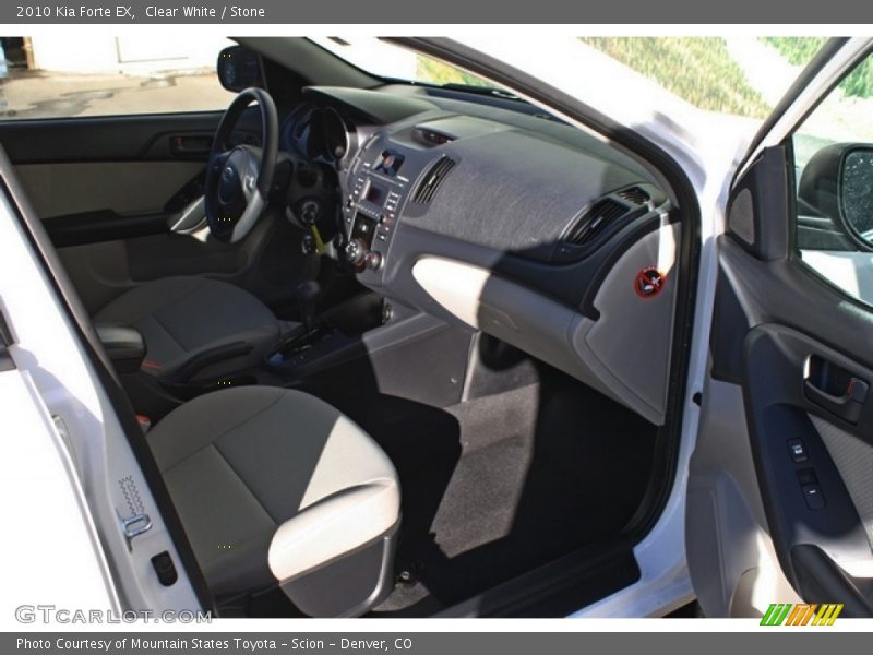 Clear White / Stone 2010 Kia Forte EX