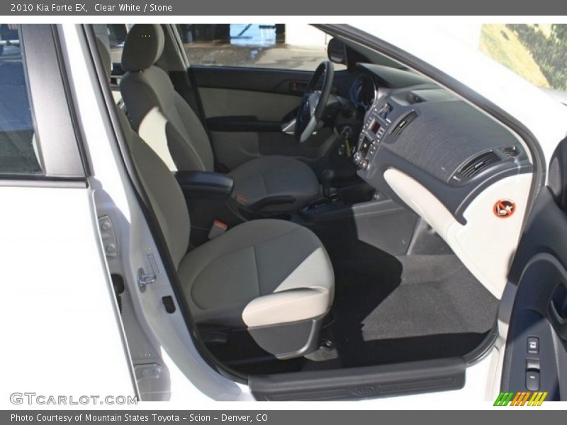 Clear White / Stone 2010 Kia Forte EX