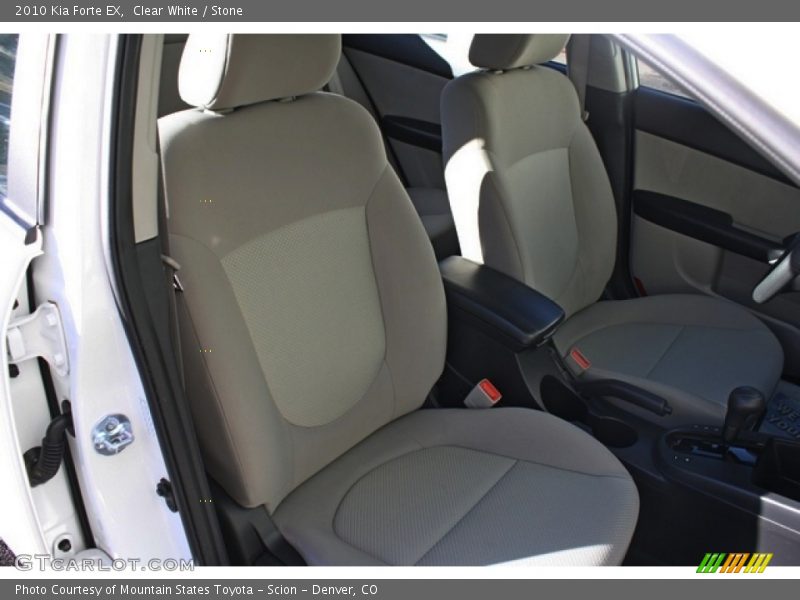 Clear White / Stone 2010 Kia Forte EX