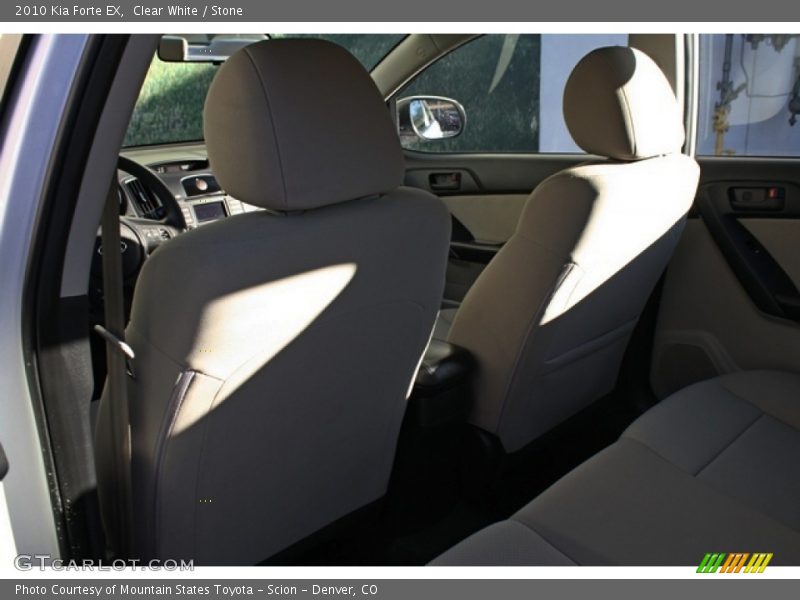 Clear White / Stone 2010 Kia Forte EX