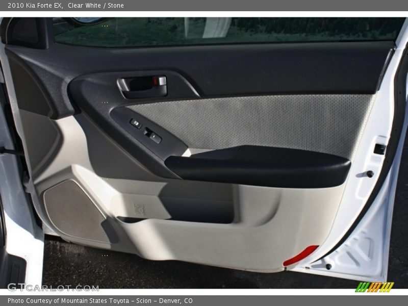 Clear White / Stone 2010 Kia Forte EX