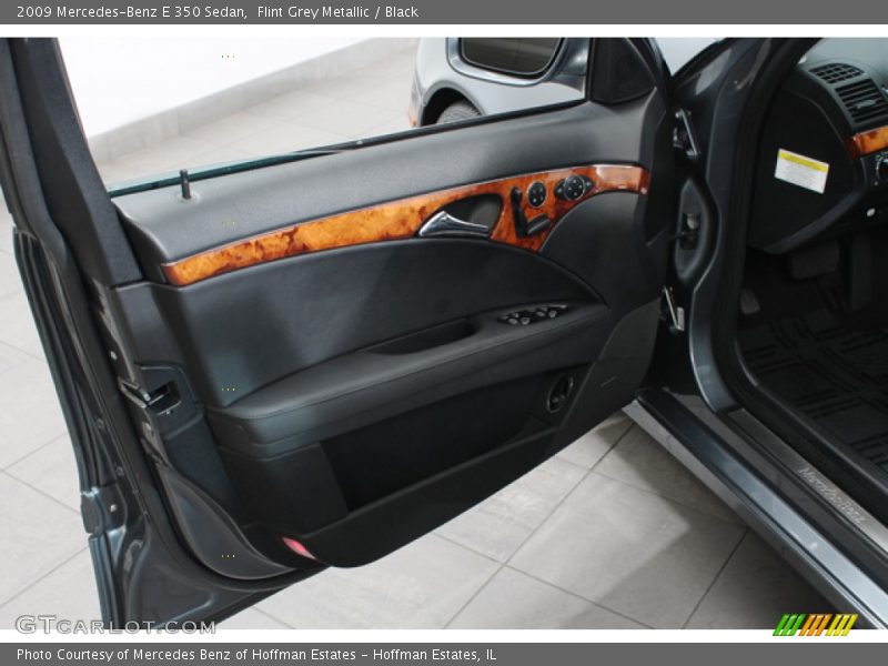 Flint Grey Metallic / Black 2009 Mercedes-Benz E 350 Sedan