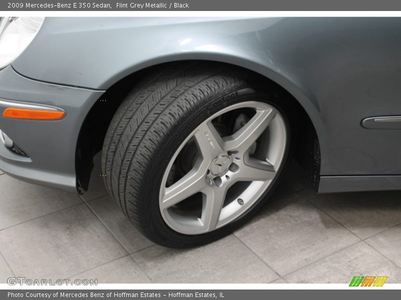 Flint Grey Metallic / Black 2009 Mercedes-Benz E 350 Sedan