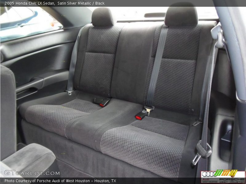 Satin Silver Metallic / Black 2005 Honda Civic LX Sedan