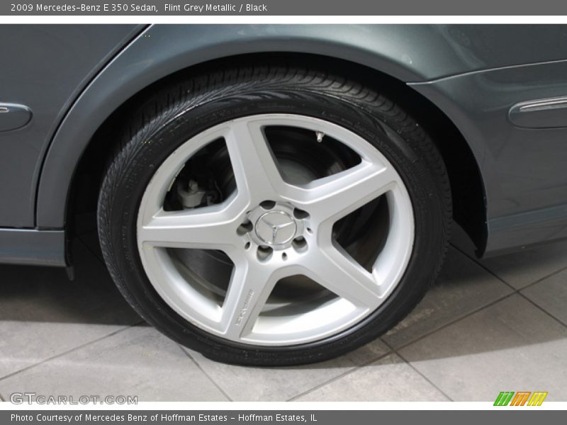 Flint Grey Metallic / Black 2009 Mercedes-Benz E 350 Sedan