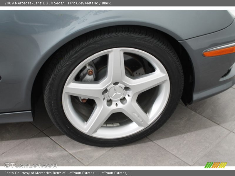 Flint Grey Metallic / Black 2009 Mercedes-Benz E 350 Sedan