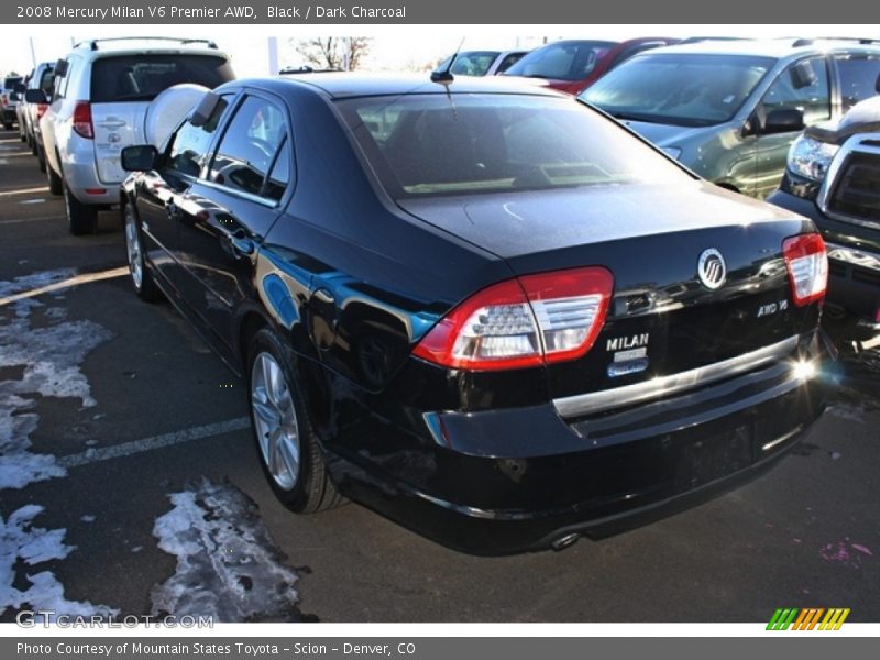 Black / Dark Charcoal 2008 Mercury Milan V6 Premier AWD