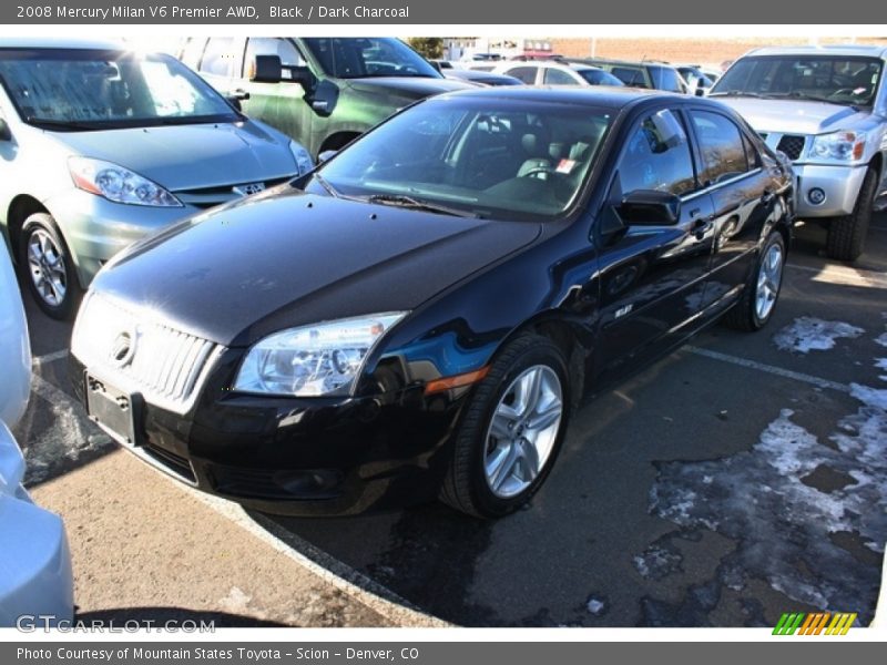 Black / Dark Charcoal 2008 Mercury Milan V6 Premier AWD