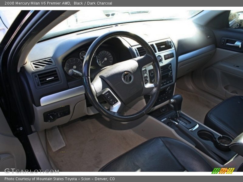 Black / Dark Charcoal 2008 Mercury Milan V6 Premier AWD