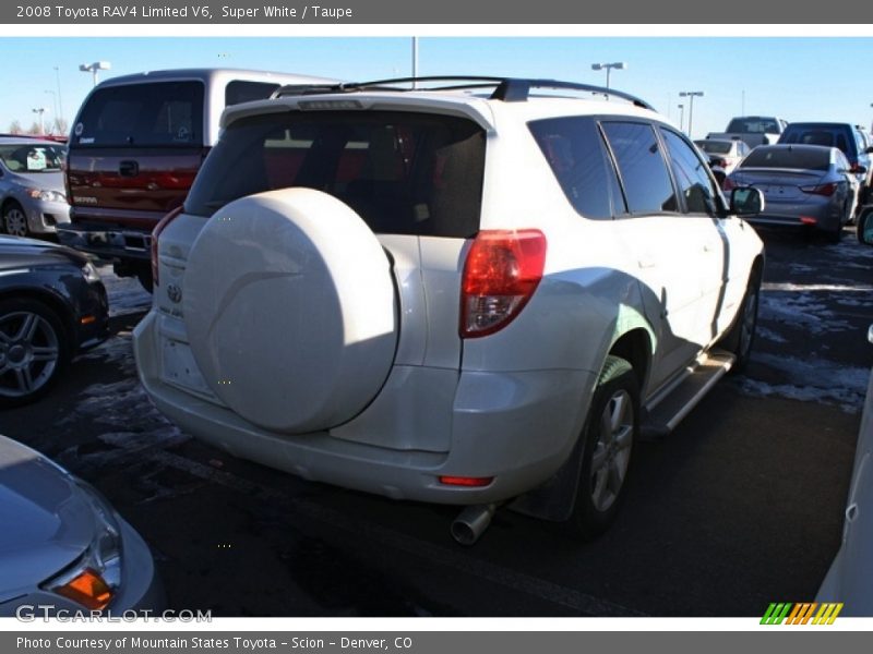 Super White / Taupe 2008 Toyota RAV4 Limited V6