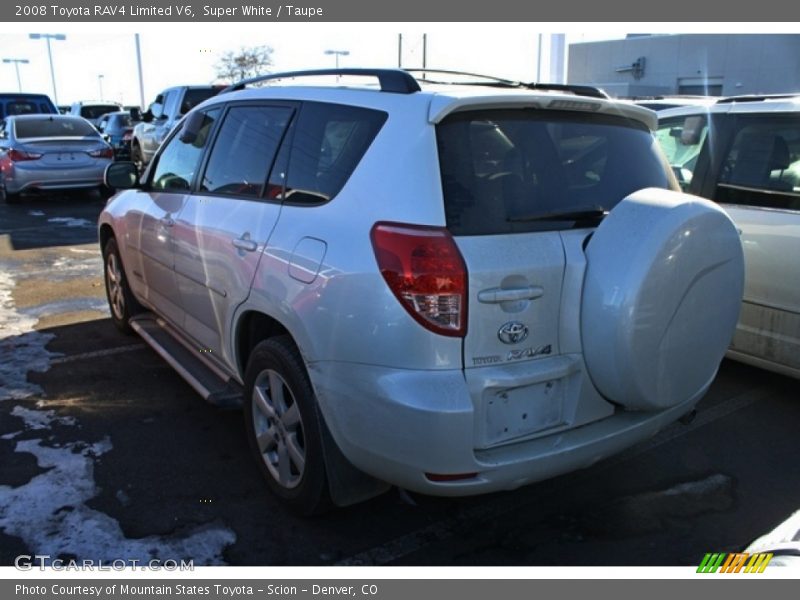 Super White / Taupe 2008 Toyota RAV4 Limited V6