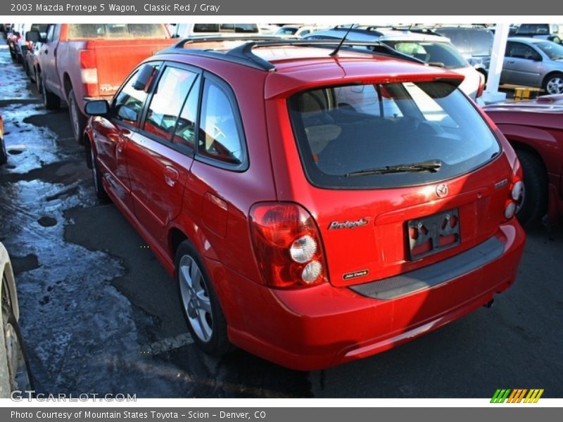Classic Red / Gray 2003 Mazda Protege 5 Wagon