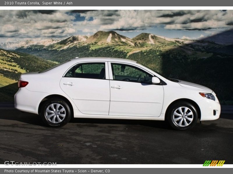 Super White / Ash 2010 Toyota Corolla