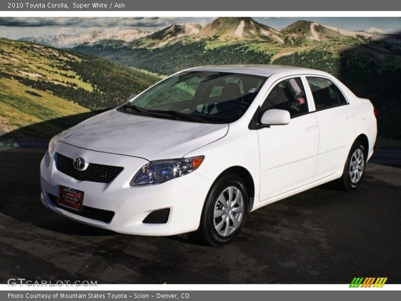 Super White / Ash 2010 Toyota Corolla