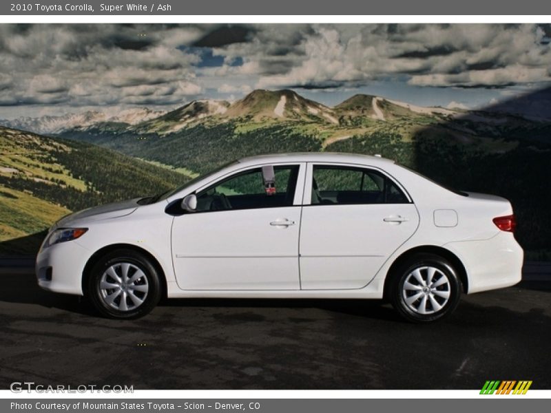 Super White / Ash 2010 Toyota Corolla