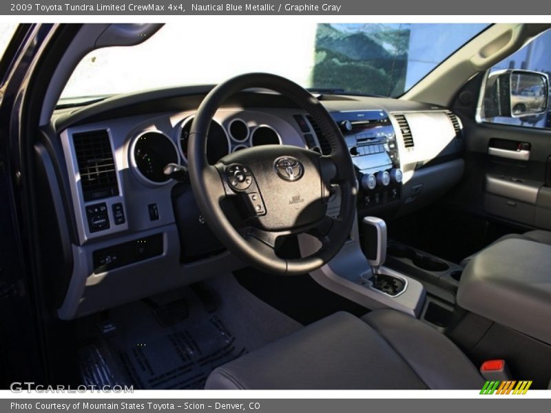 Nautical Blue Metallic / Graphite Gray 2009 Toyota Tundra Limited CrewMax 4x4