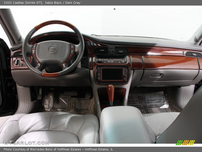 Sable Black / Dark Gray 2003 Cadillac DeVille DTS
