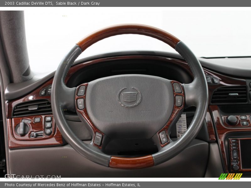 Sable Black / Dark Gray 2003 Cadillac DeVille DTS