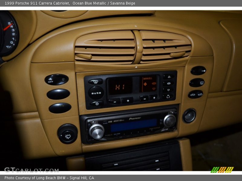 Ocean Blue Metallic / Savanna Beige 1999 Porsche 911 Carrera Cabriolet