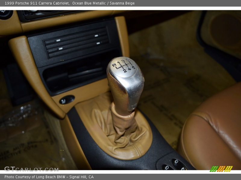 Ocean Blue Metallic / Savanna Beige 1999 Porsche 911 Carrera Cabriolet