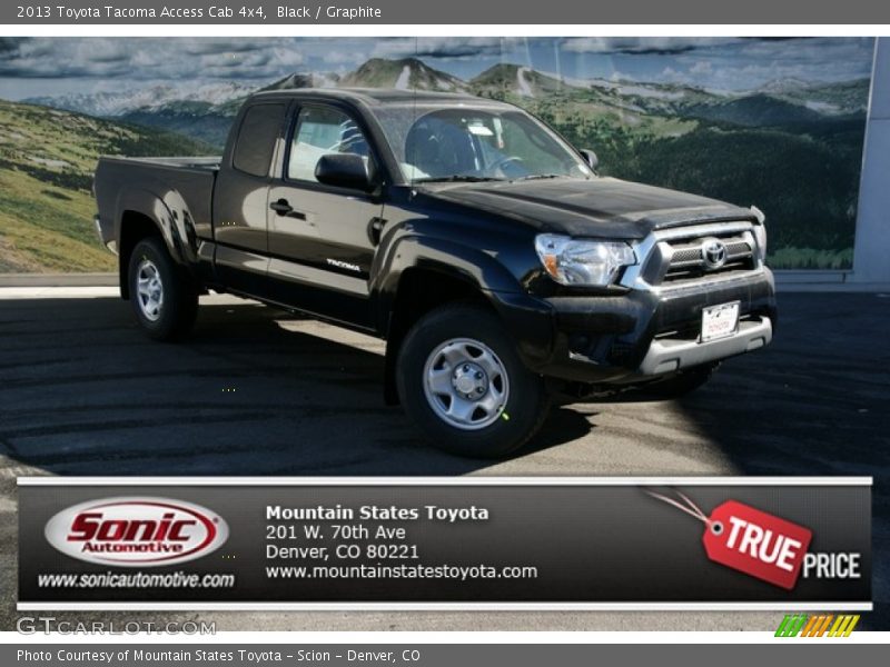 Black / Graphite 2013 Toyota Tacoma Access Cab 4x4