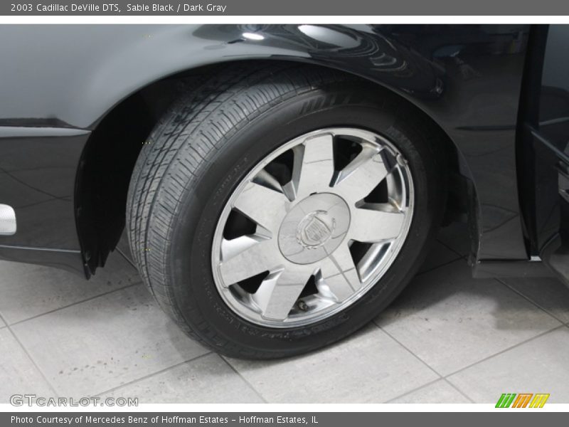 Sable Black / Dark Gray 2003 Cadillac DeVille DTS