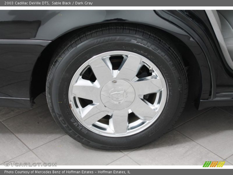 Sable Black / Dark Gray 2003 Cadillac DeVille DTS