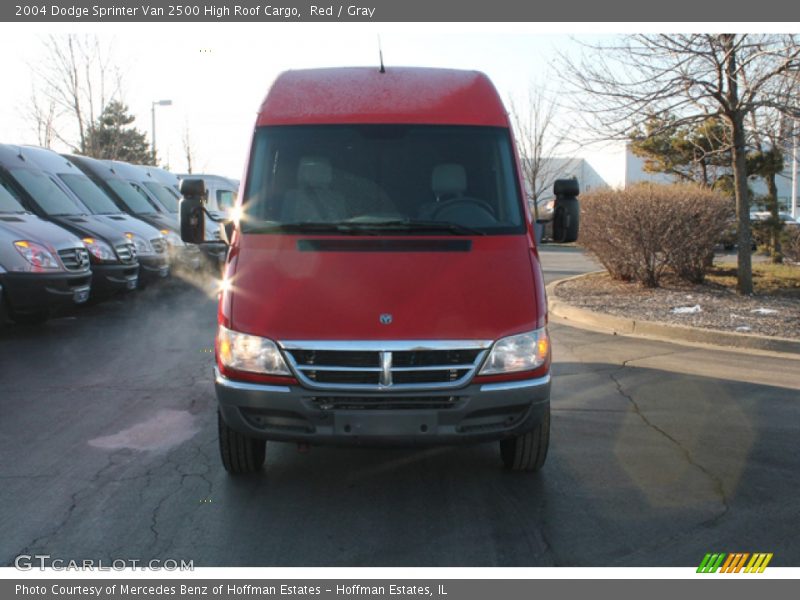 Red / Gray 2004 Dodge Sprinter Van 2500 High Roof Cargo