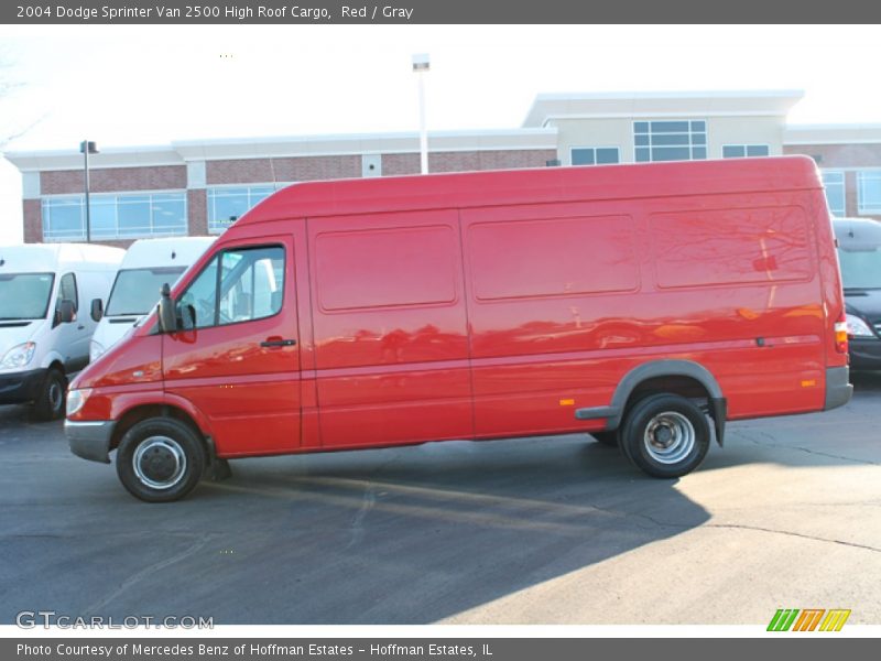 Red / Gray 2004 Dodge Sprinter Van 2500 High Roof Cargo