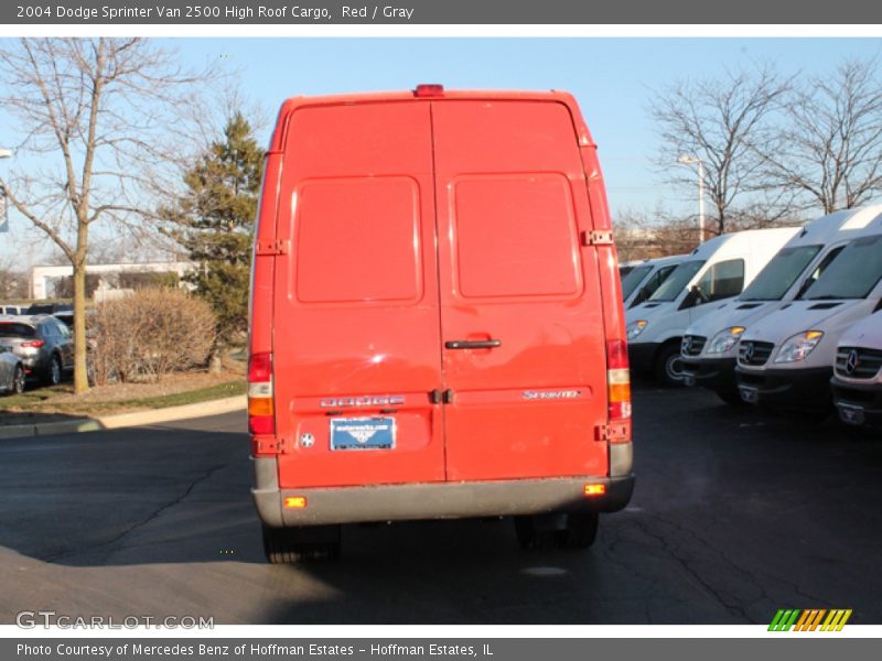 Red / Gray 2004 Dodge Sprinter Van 2500 High Roof Cargo