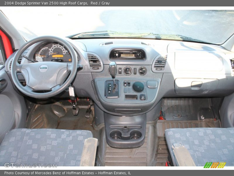 Red / Gray 2004 Dodge Sprinter Van 2500 High Roof Cargo