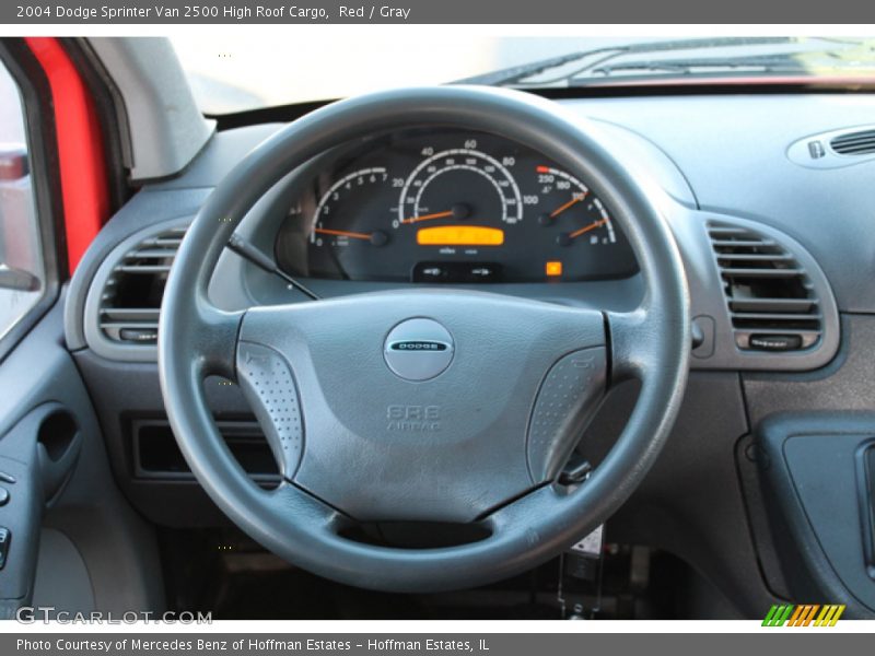 Red / Gray 2004 Dodge Sprinter Van 2500 High Roof Cargo