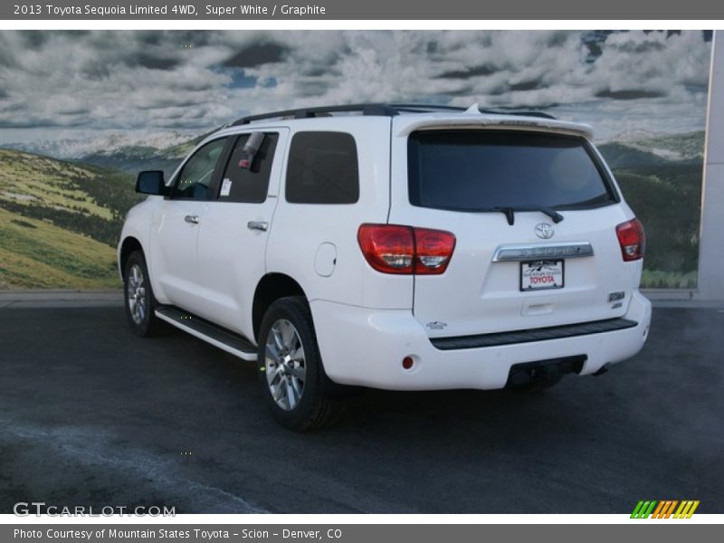 Super White / Graphite 2013 Toyota Sequoia Limited 4WD