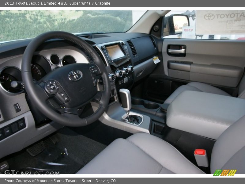 Super White / Graphite 2013 Toyota Sequoia Limited 4WD