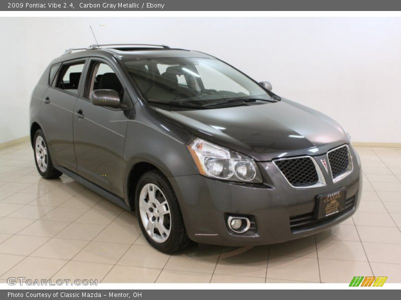 Carbon Gray Metallic / Ebony 2009 Pontiac Vibe 2.4