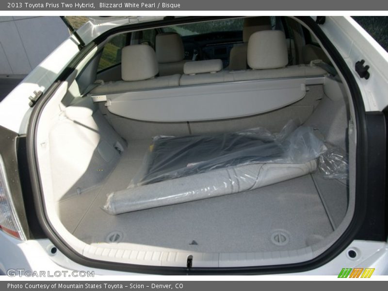 Blizzard White Pearl / Bisque 2013 Toyota Prius Two Hybrid