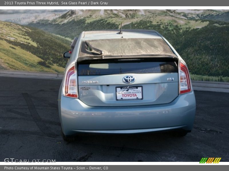 Sea Glass Pearl / Dark Gray 2013 Toyota Prius Three Hybrid