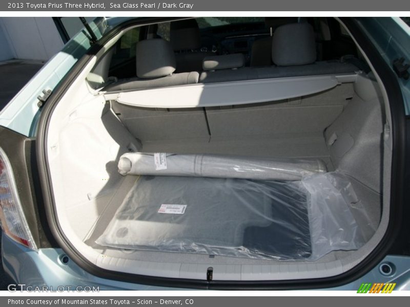 Sea Glass Pearl / Dark Gray 2013 Toyota Prius Three Hybrid