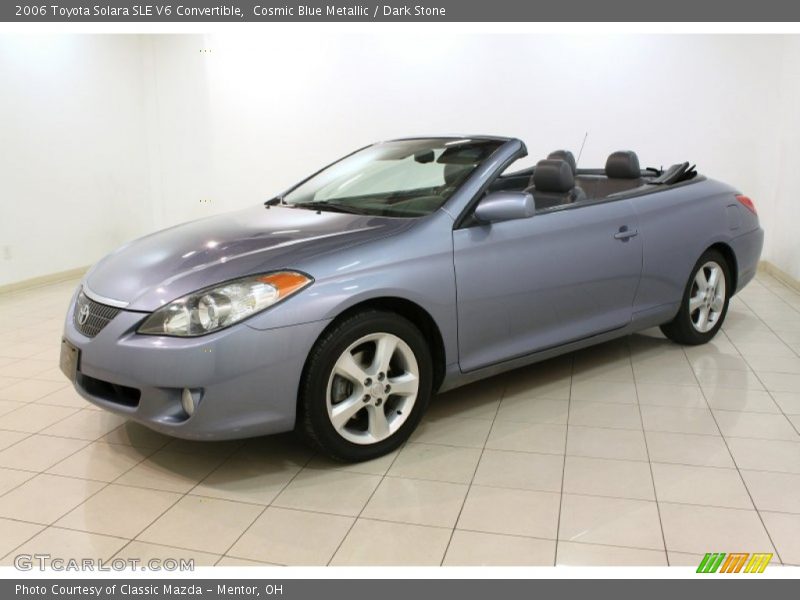 Cosmic Blue Metallic / Dark Stone 2006 Toyota Solara SLE V6 Convertible