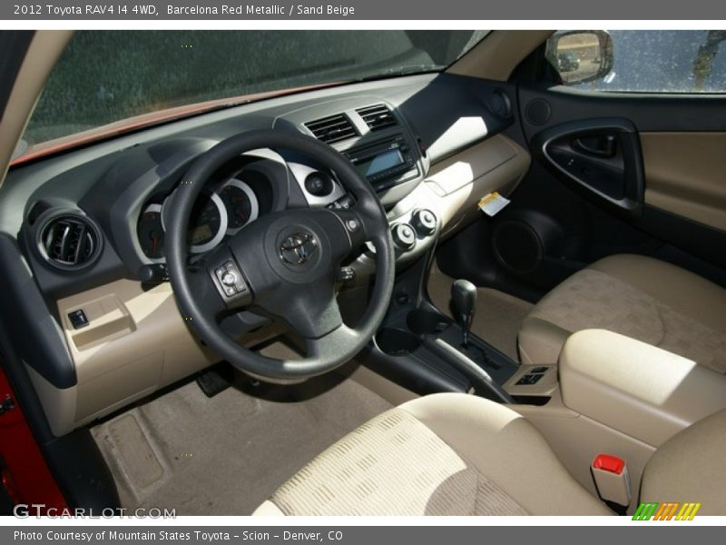 Barcelona Red Metallic / Sand Beige 2012 Toyota RAV4 I4 4WD