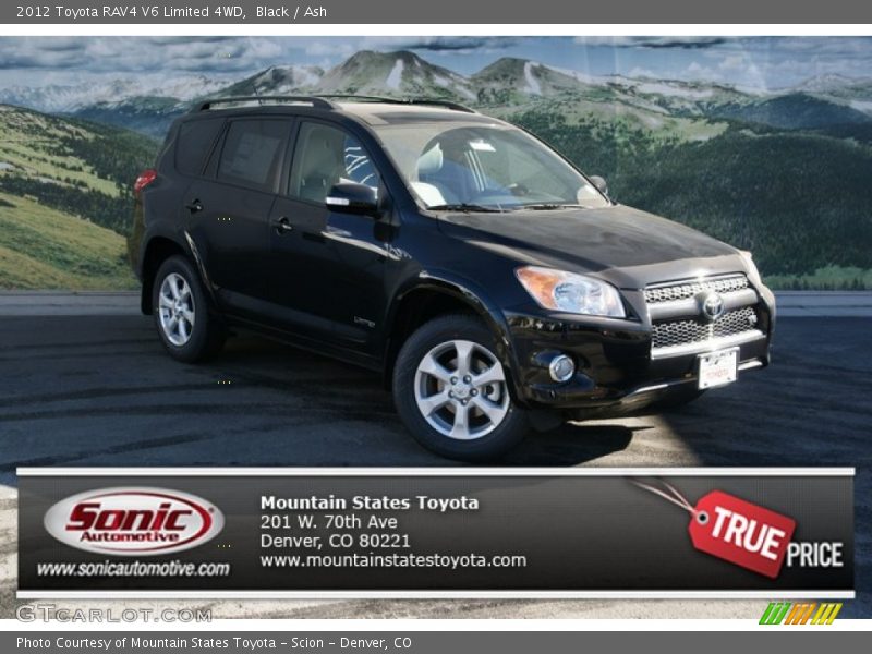Black / Ash 2012 Toyota RAV4 V6 Limited 4WD