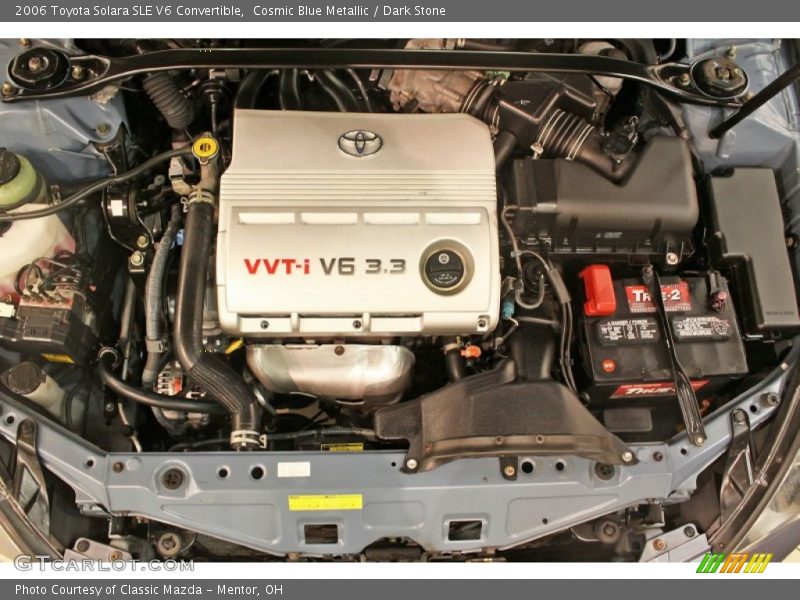 Cosmic Blue Metallic / Dark Stone 2006 Toyota Solara SLE V6 Convertible